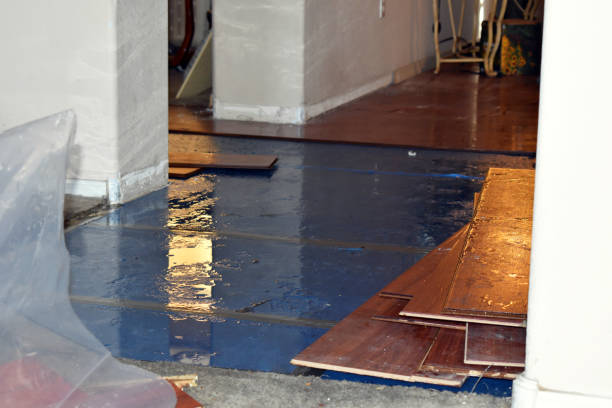 Professional Sewage Cleanup technician working in Redgranite, WI